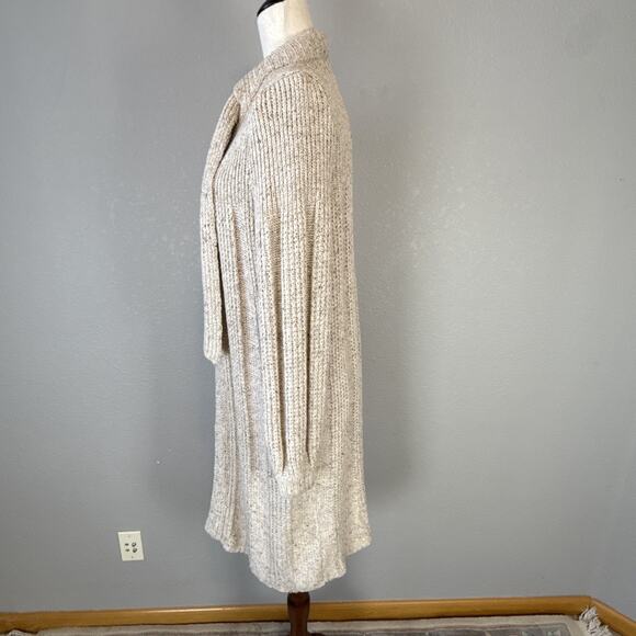 Express Vintage Womens Chunky Ribbed Knit Duster Cardigan Sweater Jacket Size M - Picture 4 of 7